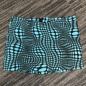 Motel Rocks XS blue and black skirt